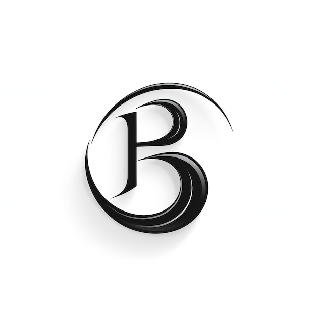 Photo conception du logo de la lettre b