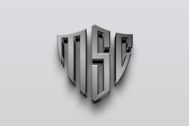 Conception du logo MSC en métal