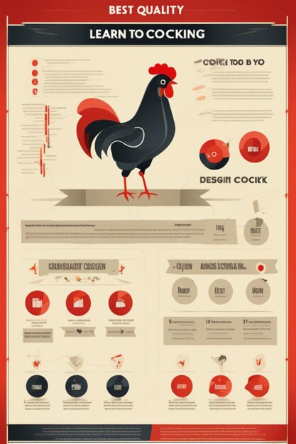 Photo conception du modèle d'infographie de cooking