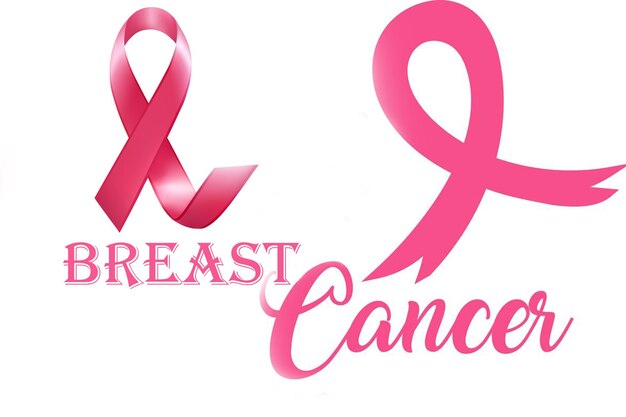 Photo conception du mois de sensibilisation au cancer du sein illustration vectorielle du cancer du sein ruban rose
