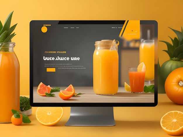 Conception du site Web d'une société de jus