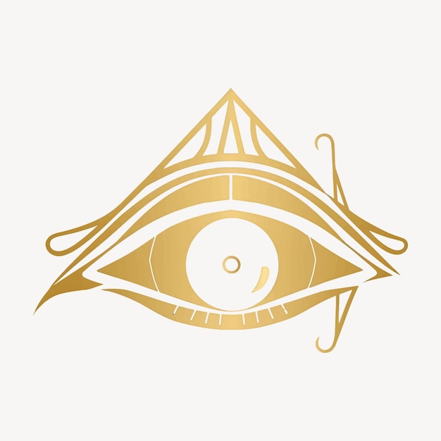 Conception du symbole de l'œil doré