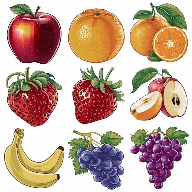 Conception du vecteur du fruit