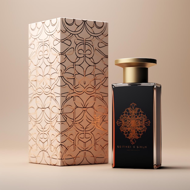 Photo conception de l'emballage du parfum