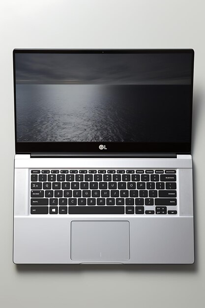Photo conception de l'emballage de l'ordinateur portable lg gram avec une boîte argentée sophistiquée bla web layout poster flyer art