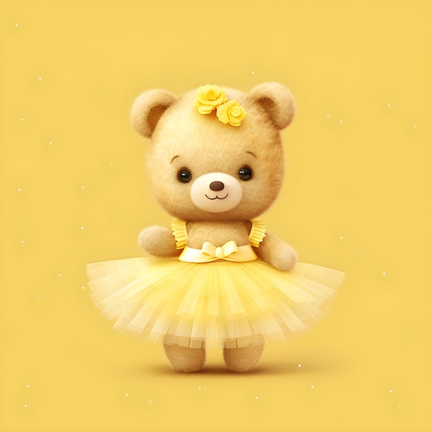 Conception fantaisiste de tutu d'ours