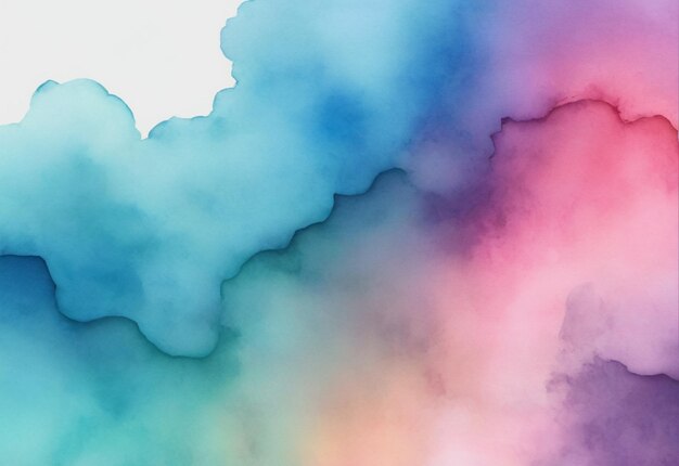 Photo conception de fond aquarelle pastel fumée colorée