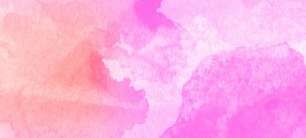 Conception de fond aquarelle rose abstrait laver texture peinte aqua bouchent