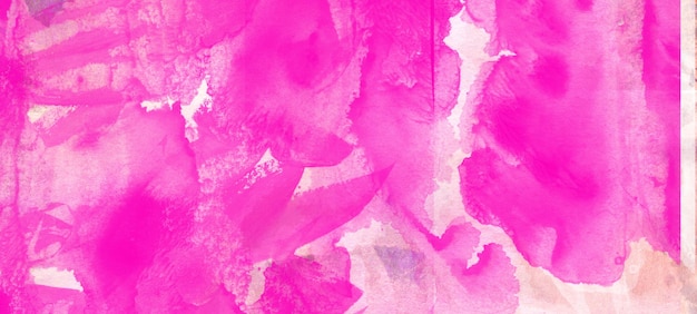 Conception de fond aquarelle rose abstrait laver texture peinte aqua bouchent