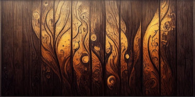 Photo conception de fond en bois foncé. illustration 3d. texture bois brun. texture bois abstrait