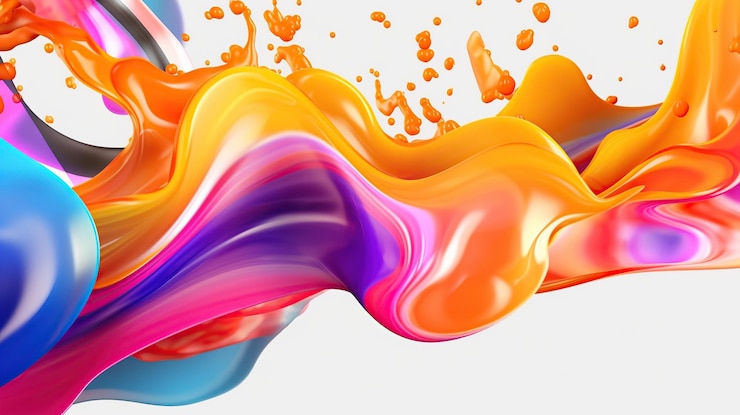 Photo conception de fond de couleur liquide ai générative