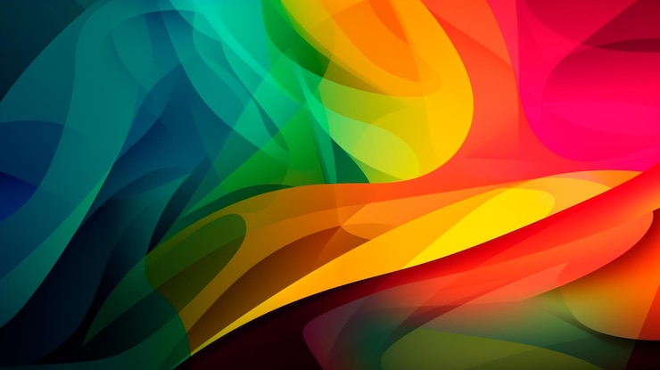 Photo conception de fond d'écran abstrait coloré ai générative