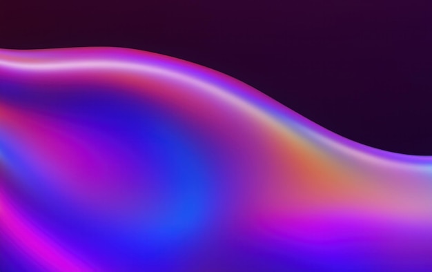 Conception futuriste Des formes fluides en rose et bleu Render 3D