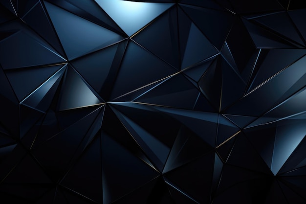 Conception géométrique triangulaire abstraite dans des tons bleus