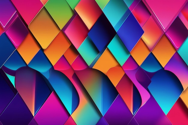 Conception en gradient fluide vibrant Arrière-plan abstrait coloré