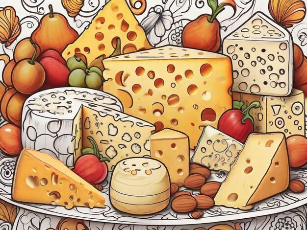 une conception graphique du jour du fromage