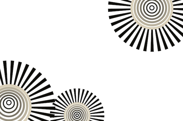 Conception graphique ronde sans couture du cadre de bordure png géométrique