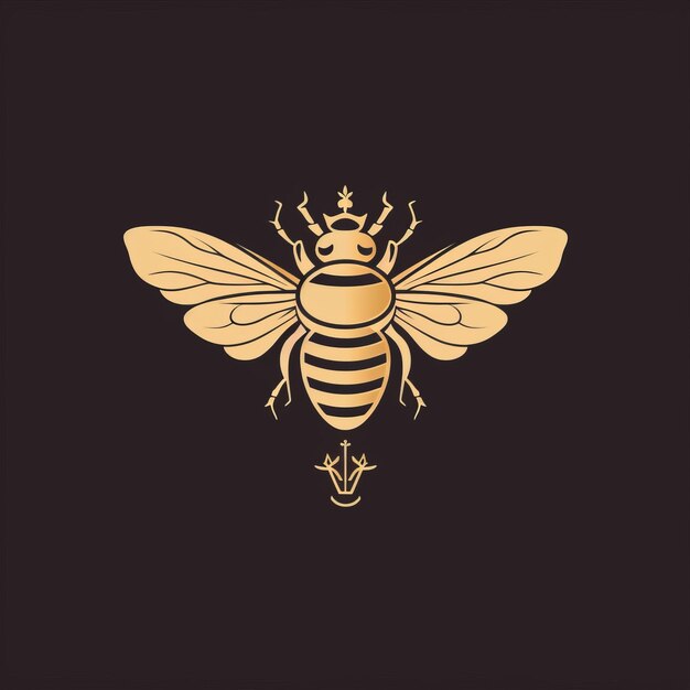 Conception gratuite du logo de la reine des abeilles pour votre entreprise