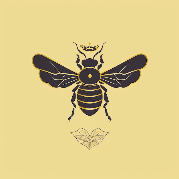 Photo conception gratuite du logo de la reine des abeilles pour votre entreprise