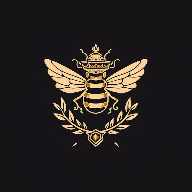 Conception gratuite du logo de la reine des abeilles pour votre entreprise