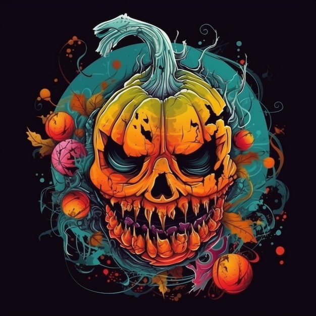 conception d'halloween effrayante et cool