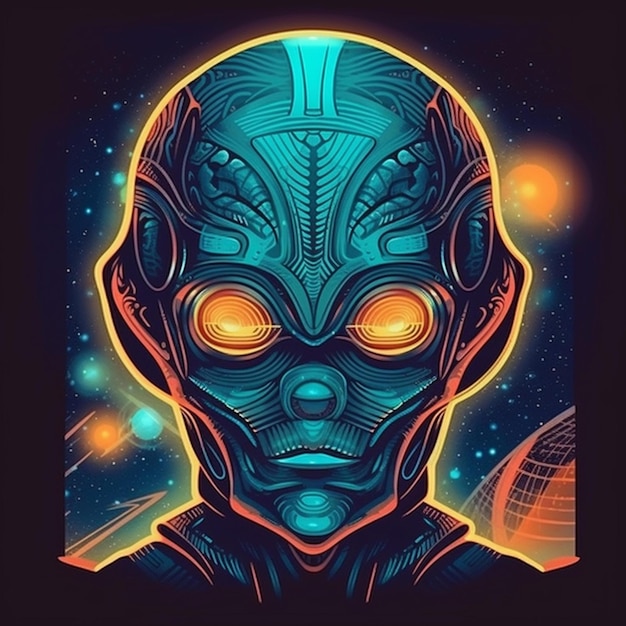 Conception d'illustration extraterrestre