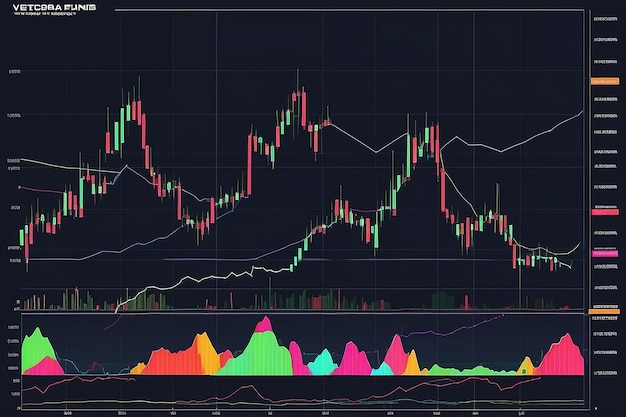 conception d'illustrations commerciales vectorielles graphiques boursiers ou trading sur le Forex