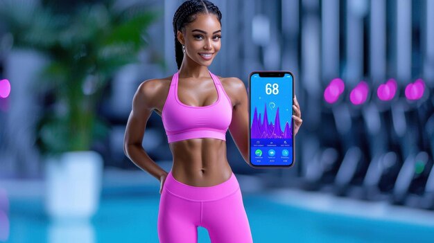 conception d'interface utilisateur pour une application de fitness avec un design convivial et accessible et des couleurs plates en utilisant Figma et les principes de conception d'applications natives pour promouvoir la facilité d'utilisation