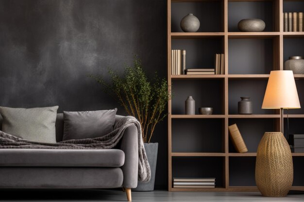 Conception intérieure minimaliste moderne et confortable décoration intérieure de l'appartement scandinave