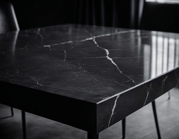 Conception intérieure professionnelle avec du marbre noir et du granit coûteux Arrière-plan pour la présentation