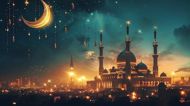 conception islamique pour le festival de l'Eid Mubarak