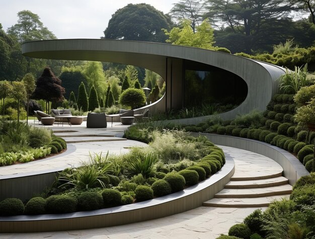 Conception de jardin 3D pour l'architecture