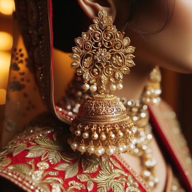 Conception de Jhumka pour mariée