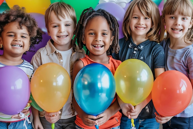 Conception d'une journée pour enfants avec trois enfants