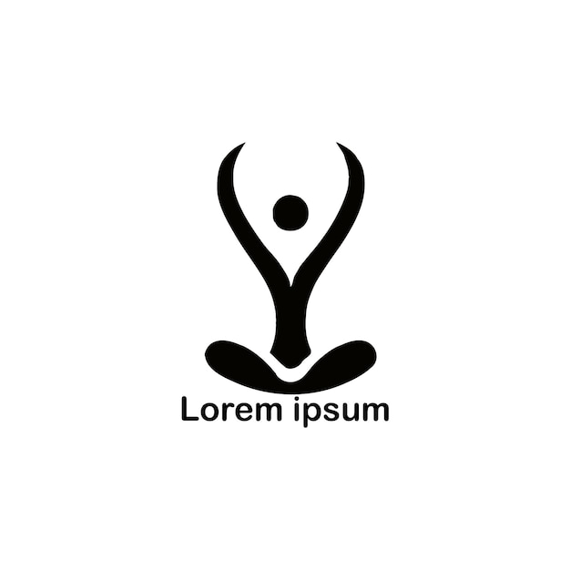 une conception de logo de yoga