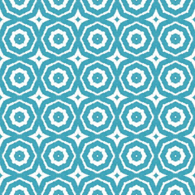 Conception de maillots de bain répétitifs Ikat Turquoise