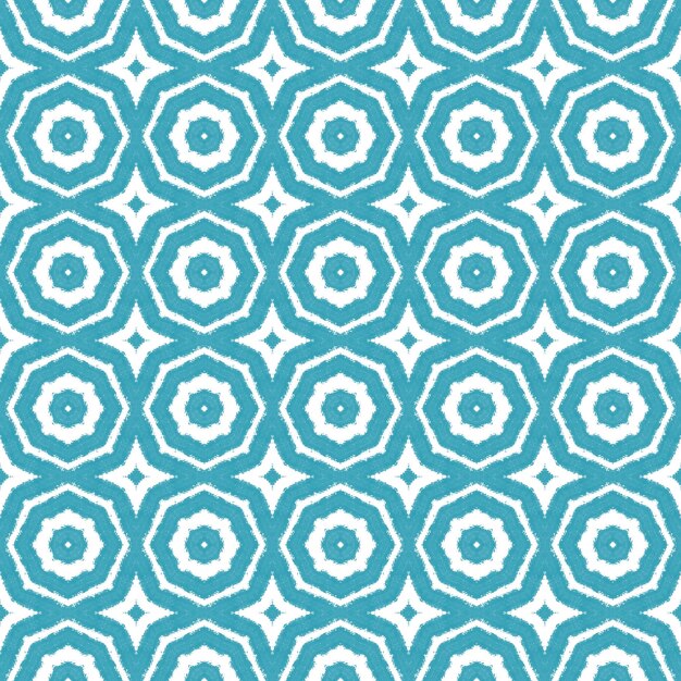 Conception de maillots de bain répétitifs Ikat Turquoise