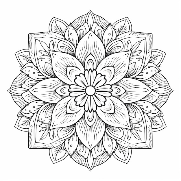 La conception d'un mandala ornemental dans une coloration moderne
