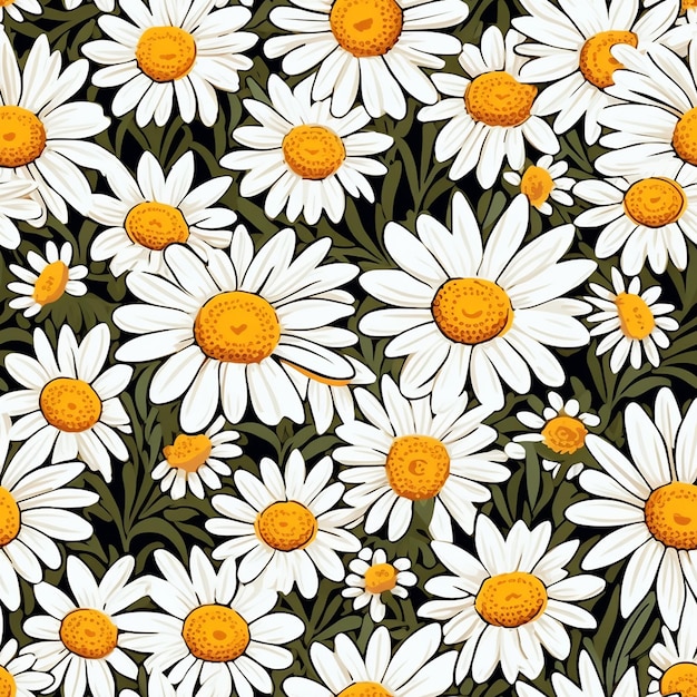 Conception de marguerites pour l'ameublement de la maison