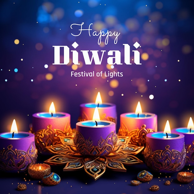 Conception de message joyeux Diwali