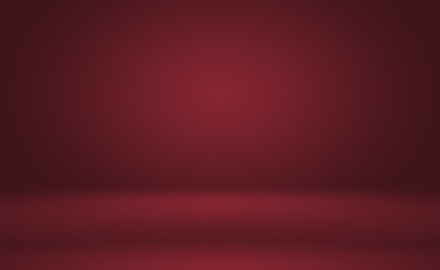 Conception de mise en page de la Saint-Valentin de Noël de fond rouge doux de luxe abstrait, studio, salle, modèle web, rapport d'activité avec une couleur de dégradé de cercle lisse.