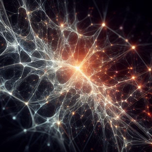 Conception de modèles neuronaux art de réseau neuronal fond neuronal modèle d'onde neurale texture neurale