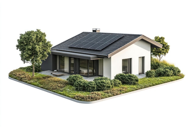 Conception moderne d'une maison respectueuse de l'environnement