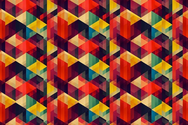 Conception de motif géométrique coloré abstrait