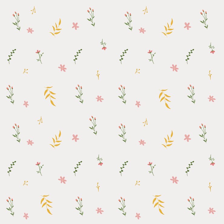 Photo conception de motif d'illustration florale simple et élégante