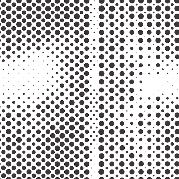 Conception de motifs à demi-ton circulaire sans couture