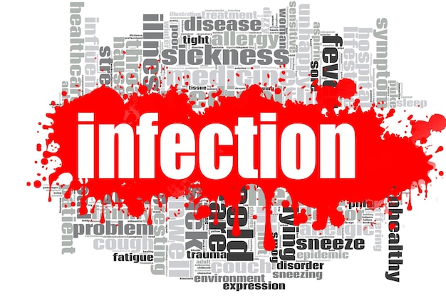 Conception de nuage de mot infection