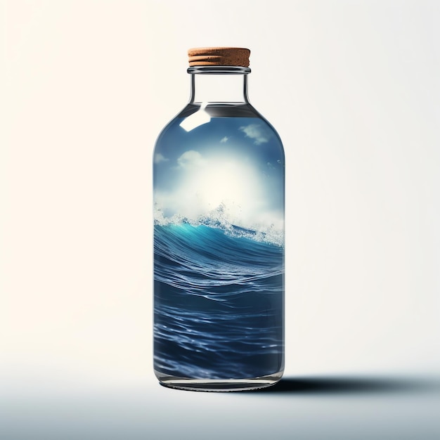 Conception d'océan de bouteille d'eau