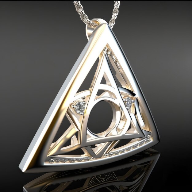 Photo une conception de pendentif et de collier