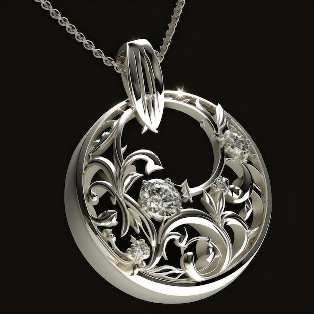 Photo une conception de pendentif et de collier